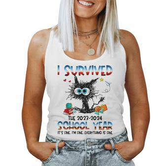 Teacher I Survived Last Day Of The School Year 2024 Women Tank Top | Mazezy CA