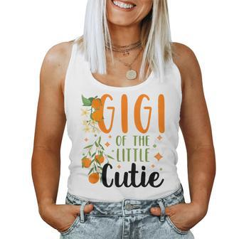 Gigi Little Cutie Baby Shower Orange 1St Birthday Party Women Tank Top - Monsterry DE