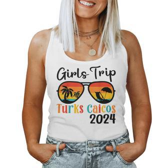 Girls Trip Turks Caicos 2024 Girls Travel Vacation Matching Women Tank Top | Mazezy UK
