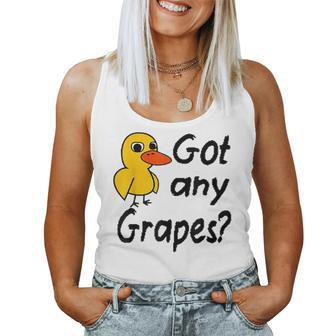 Got Any Grapes The Duck Song Women Tank Top - Monsterry