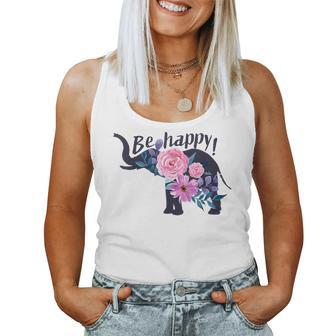 Be Happy Fashion Cute Elephant Girl Women Tank Top - Monsterry UK