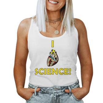 I Heart Science Love Teacher Nerd Meme Human Women Tank Top - Monsterry UK