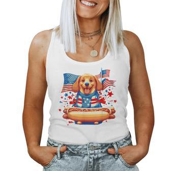 Hot Dog Sausages Frank Day Merican Sarcastic Food Animal Women Tank Top - Monsterry UK