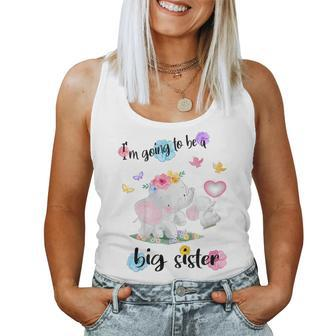 I'm Going To Be A Big Sister 2025 Announcing Pregnancy Women Tank Top - Monsterry DE