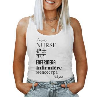 I'm A Nurse Women's Translated World Languages Women Tank Top - Monsterry