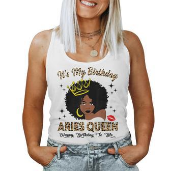 It's My Birthday Aries Queen African American Women Women Tank Top | Mazezy