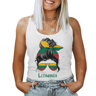 Lithuania Girl Lithuanian Girl Lietuvis Woman Flag Women Tank Top - Thegiftio UK