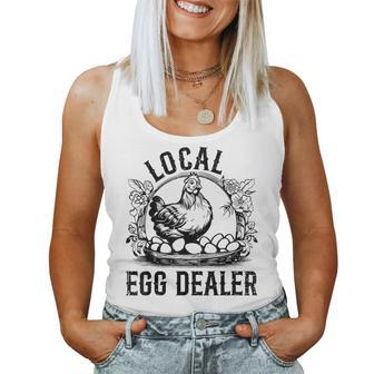 Local Egg Dealer Chicken Lover Farmer Egg Dealer Women Tank Top - Monsterry CA