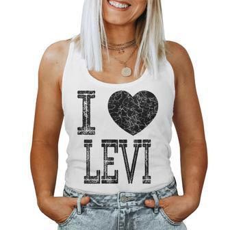 I Love Levi Valentine Boyfriend Son Boy Heart Husband Name Women Tank Top - Seseable