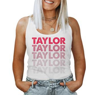 I Love Taylor Girl First Name Vintage Taylor Women Tank Top - Seseable
