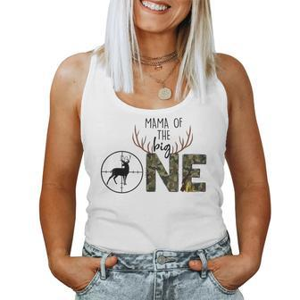 Mama Of The Big One Hunting Birthday Party Duck Deer Hunter Women Tank Top - Monsterry DE