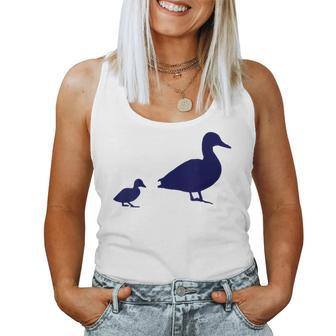 Mama Duck 1 Duckling Animal Family B Women Tank Top - Monsterry UK