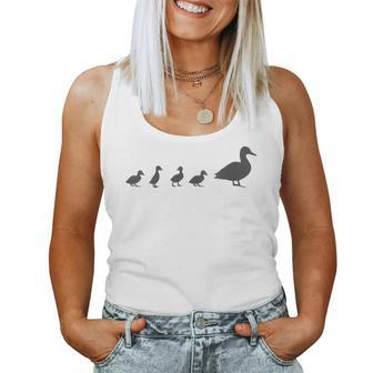Mama Duck 4 Ducklings Animal Family G Women Tank Top - Monsterry AU