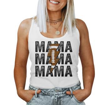 Mama Lightning Bolt Game Day Football Season Mom Women Women Tank Top - Monsterry