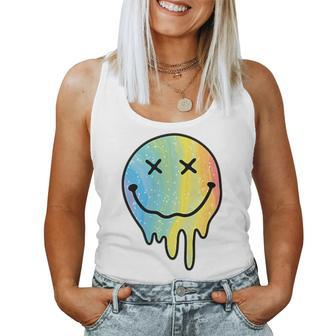 Melting Rainbow Smile Smiling Melted Dripping Face Women Tank Top - Monsterry DE