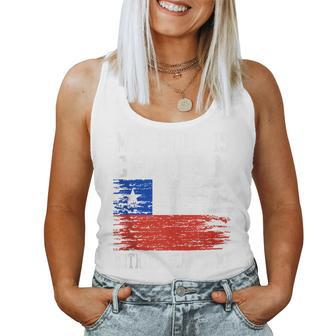 My Mom Is Chilean Nothing Scares Me Vintage Chilean Flag Women Tank Top - Monsterry DE