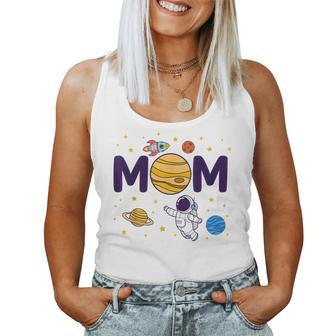 Mom Outer Planets Birthday Party Astronaut Space Spaceman Women Tank Top - Seseable