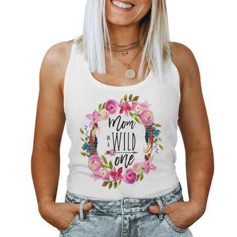 Mom Of A Wild One Boho 1St Birthday Mommy Party Theme Women Tank Top - Monsterry