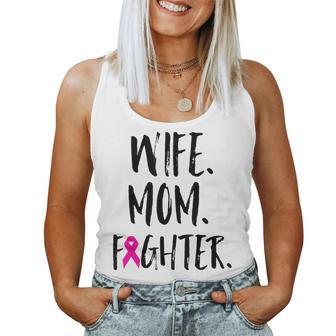 Mother's Day Wife Mom Fighter Breast Cancer Awareness Women Tank Top - Monsterry DE