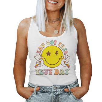 You Got This Motivational Testing Day Smile Face Teacher Kid Women Tank Top - Monsterry CA
