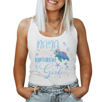 Nana Of The Birthday Girl Turtle Family Matching Party Squad Women Tank Top - Monsterry DE