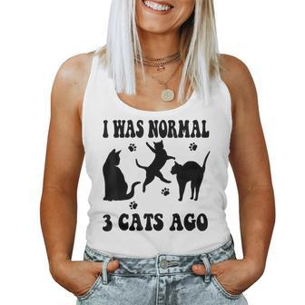 I Was Normal 3 Cats Ago Cat Lovers Owners Mother's Day Women Tank Top - Monsterry