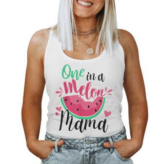 One In A Melon Mama Summer Birthday Party Matching Family Women Tank Top - Thegiftio UK
