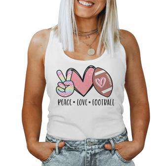 Peace Love Football Cute For N Girls Toddler Women Tank Top - Monsterry AU