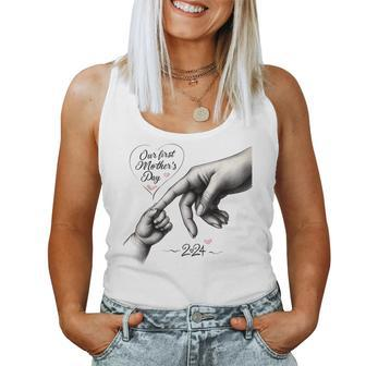 Personalized Our First Mother's Day Together Happy For Mom Women Tank Top | Mazezy