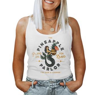 The Pineapple Parlor Tiki Bar Women Tank Top - Monsterry