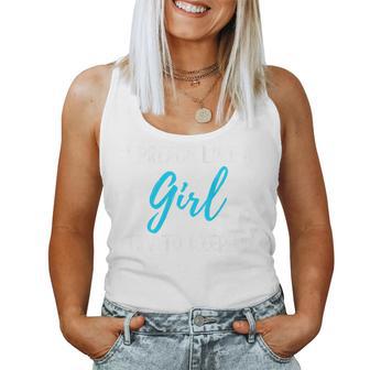 I Preach Like A Girl Strong Woman Women Tank Top - Monsterry