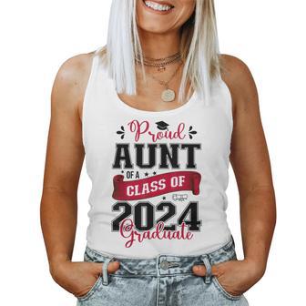 Proud Aunt Of A Class Of 2024 Graduate For Graduation Women Tank Top - Seseable