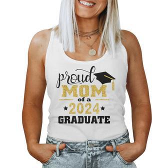 Proud Mom Of A 2024 Graduate Class Of 2024 Graduation Women Tank Top - Thegiftio UK