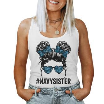 Proud Navy Sister For Proud Navy Women Family Women Tank Top - Monsterry AU