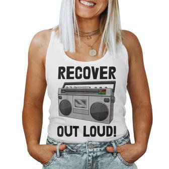 Recover Out Loud Vintage Style Tape Recorder Women Tank Top - Monsterry UK