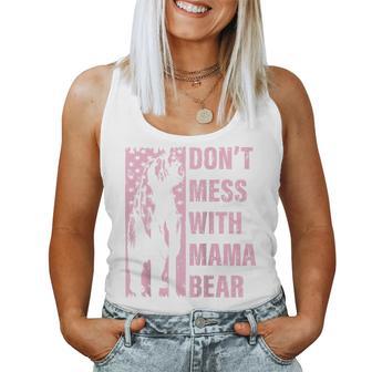 Retro Don't Mess With Mama Bear Lustiger Muttertag Raglan Tank Top Frauen - Geschenkecke