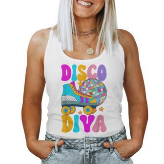 Roller Skating Disco Diva Skate Girl 70S Retro Women Tank Top - Thegiftio UK