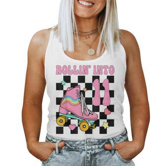 Rolling Into 11 Years Old Roller Skating Girl 11Th Birthday Women Tank Top - Monsterry AU