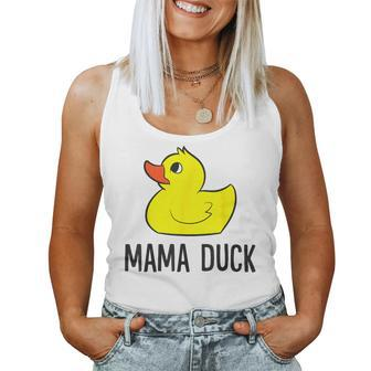 Rubber Duck Mom Mama Duck Women Tank Top - Monsterry