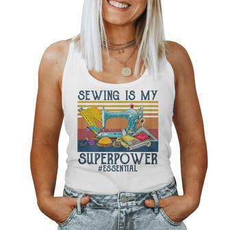 Sewing Is My Superpower Vintage Women Tank Top - Monsterry AU