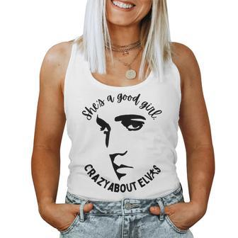She Is A Good Girl Crazy About King Of Rock Roll Women Tank Top - Monsterry AU