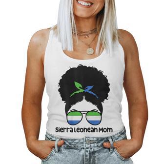 Sierra Leonean Mom Afro Bun Sierra Leone Women Tank Top - Monsterry