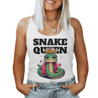Snake Queen Girls Snake Lover Snake Women Tank Top - Monsterry DE