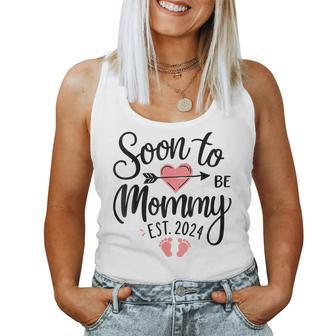 Soon To Be Mommy 2024 For Mom Pregnancy Announcement Women Tank Top - Thegiftio UK