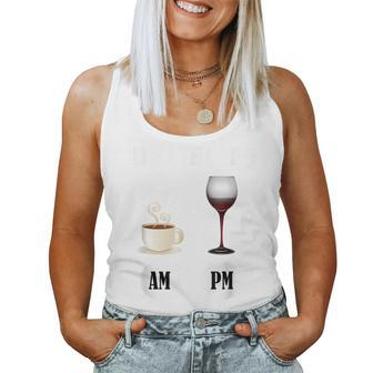 How I Tell Time Coffee And Wine Women Tank Top - Monsterry CA