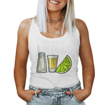 The Three Amigos Lime Salt Tequila Cinco De Mayo Women Tank Top | Mazezy CA