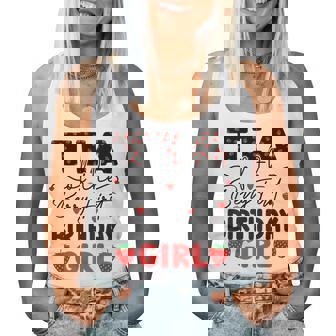 Tia Of The Berry First Birthday Girl Sweet Strawberry Bday Women Tank Top | Mazezy