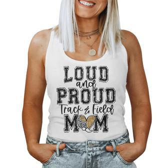 Track And Field Mom Loud Proud Mama University College Cute Women Tank Top - Monsterry DE