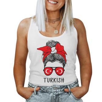 Turkish Girl Turkish Heritage Turkey Flag Women Tank Top - Thegiftio UK