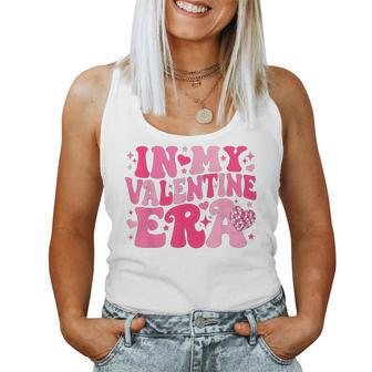 In My Valentine Era Retro Valentines Day Heart Women Tank Top - Monsterry
